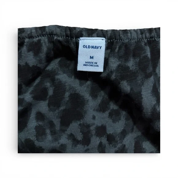 Old Navy Black Animal Print Midi Dress - Picture 5 of 5